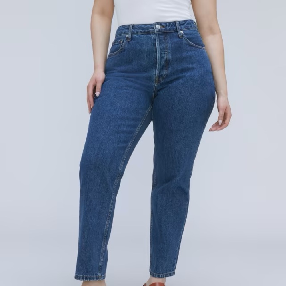 Everlane Curvy 90s Cheeky Straight Jean Organic Cotton, 31 waist, Ankle length